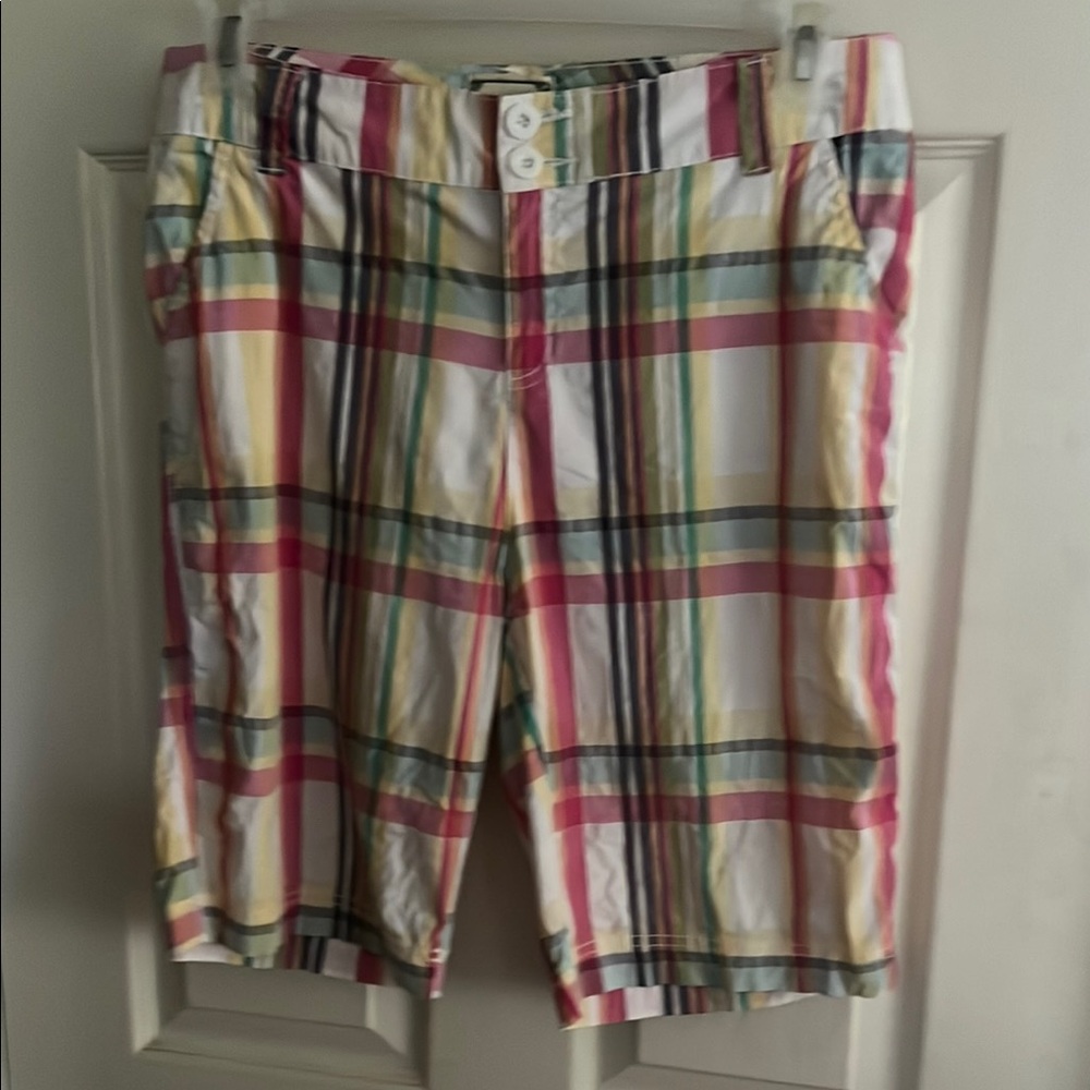 Colorful Plaid Women's Bermuda Shorts